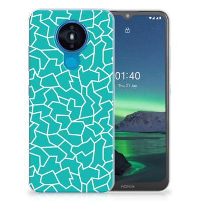 Nokia 1.4 | Hoesje maken | Cracks Blue