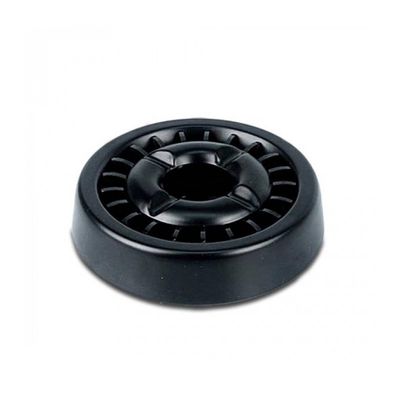 1x Sigarettendover/asbak zwart met draaimechanisme 14 cm - Asbakken 1x Sigarettendover/asbak zwart met draaimechanisme 14 cm - Asbakken