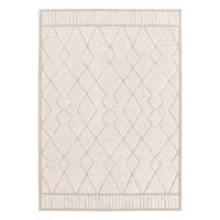 sweeek - Interieur tapijt met etnisch Berberpatroon, beige en crème