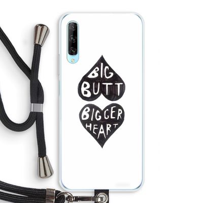 Big butt bigger heart: Huawei P Smart Pro Transparant Hoesje met koord
