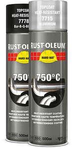 rust-oleum hard hat hittebestendig 750 graden aluminium 500 ml spuitbus