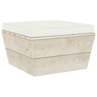 VidaXL Palletkussen 60x60x6 cm oxford stof crèmekleurig