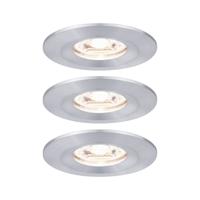 Paulmann 94305 EBL Nova mini Coin LED-inbouwlamp Set van 3 stuks LED 4 W Aluminium