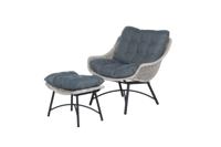 Logan fauteuil met voetenbank - Garden impressions Logan fauteuil met voetenbank - Garden impressions