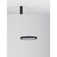 Lyora Ronde hanglampPerrine zwart Ø 40cm - 9345612