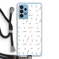 Hipster stripes: Samsung Galaxy A52 Transparant Hoesje met koord