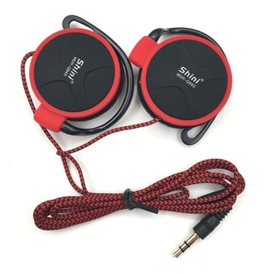 Shini Q940 3.5 mm Super Bass EarHook oortelefoon voor MP3-speler computer mobiel (rood geen MIC)