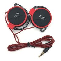 Shini Q940 3.5 mm Super Bass EarHook oortelefoon voor MP3-speler computer mobiel (rood geen MIC)