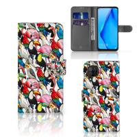 Huawei P40 Lite | Telefoonhoesje | Met pasjeshouder | Birds Huawei P40 Lite | Telefoonhoesje | Met pasjeshouder | Birds