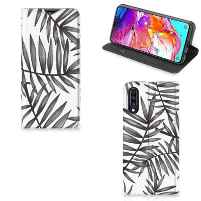 Samsung Galaxy A70 Smart Cover Leaves Grey Samsung Galaxy A70 Smart Cover Leaves Grey