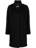 Mackintosh manteau à simple boutonnage - Noir