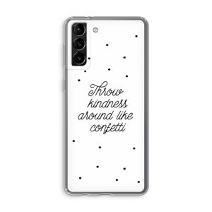 Confetti: Samsung Galaxy S21 Plus Transparant Hoesje