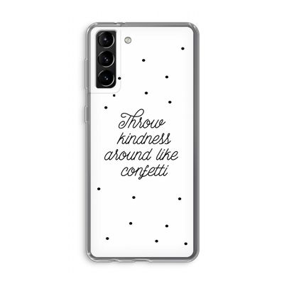 Confetti: Samsung Galaxy S21 Plus Transparant Hoesje