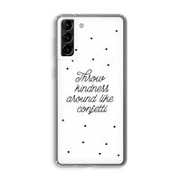 Confetti: Samsung Galaxy S21 Plus Transparant Hoesje