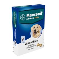 Mansonil All Worm tasty ontwormingsmiddel voor de hond 2tbl