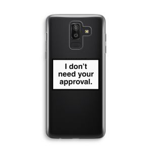 Don't need approval: Samsung Galaxy J8 (2018) Transparant Hoesje