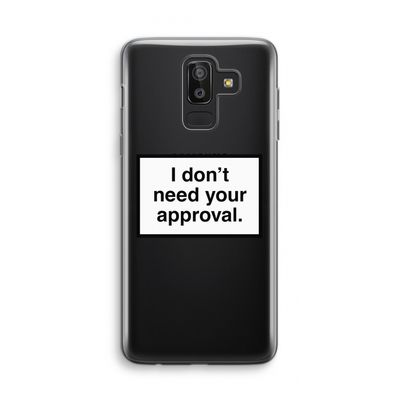 Don't need approval: Samsung Galaxy J8 (2018) Transparant Hoesje