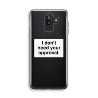 Don't need approval: Samsung Galaxy J8 (2018) Transparant Hoesje