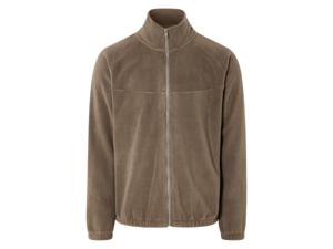 LIVERGY Heren fleecevest (M, Bruin)