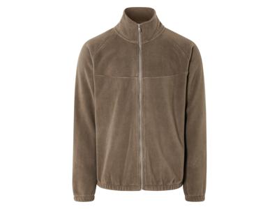LIVERGY Heren fleecevest (L, Bruin)