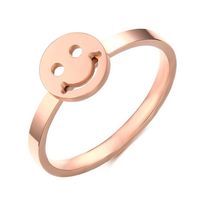 Cilla Jewels edelstaal ring Smiley Rose-17mm