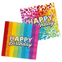 Folat BV Servetten happy birthday, 20st.