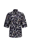 Bobby leopard blouse - multi color - 13639