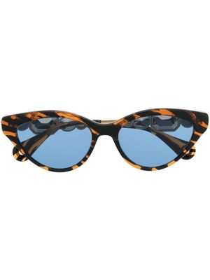 Lanvin lunettes de soleil à monture papillon - Marron