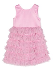 TWINSET Kids robe courte à volants superposés - Rose