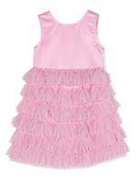 TWINSET Kids robe courte à volants superposés - Rose