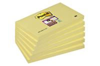 Memoblok post-it 655 super sticky 76x127mm geel