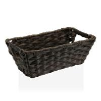 Veelzijdige mand Versa 17 x 11,5 x 29 cm Met handvatten Donkerbruin