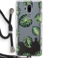 Tropische bladeren: LG G7 Thinq Transparant Hoesje met koord