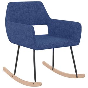 Vidaxl Schommelstoel Stof Blauw