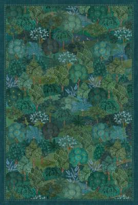 Pip Studio Vloerkleed Jardin de Noche by Pip Donkergroen 230x155cm