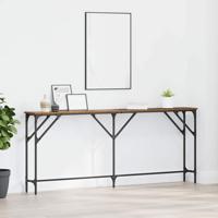 Wandtafel Oud Hout 180 x 23 x 75 cm Gelaagd hout en metaal
