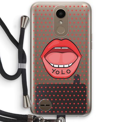 Yolo Denise: LG K10 (2017) Transparant Hoesje met koord