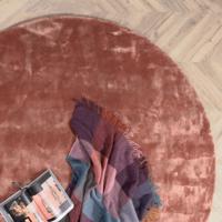 Nohr Rond Vloerkleed 'Cherelle' 200cm, kleur Roze Nohr Rond Vloerkleed 'Cherelle' 200cm, kleur Roze