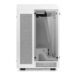 Thermaltake The Tower 900 Full Tower Gaming-behuizing Wit 2 voorgeïnstalleerde LED-ventilators, LCS-compatibel, Zijvenster, Harde schijf installatie zonder