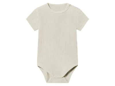 lupilu Mousseline baby romper (Beige, 86/92)