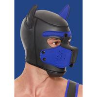 Ouch! by Shots Neopreen Puppy Mask - Blauw