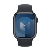 Apple Watch Series 9 GPS + Cellular 41 mm Aluminium kast Sportband Midnight S/M