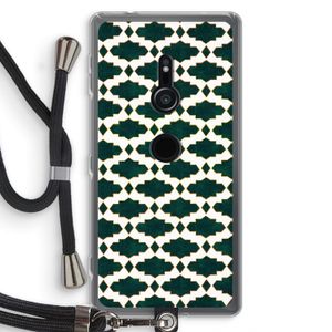 Moroccan tiles: Sony Xperia XZ2 Transparant Hoesje met koord