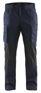 Blåkläder Service werkbroek met stretch 14591845 | Donker marineblauw/Zwart | Maat 62 - 7330509498378