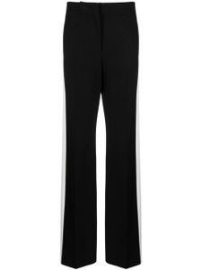 MSGM pantalon à bords contrastants - Noir