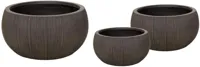 Mcollections Bloempot Nora Bullet Bowl - Clayfibre - Ø42 x H21 - Coffee