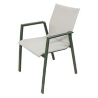 Genesee stapelstoel forest green off white - Oosterik home Genesee stapelstoel forest green off white - Oosterik home