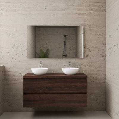 ACTIE BWS Badmeubel | Paris | Sonoma Choco | 120 cm | met topplaat