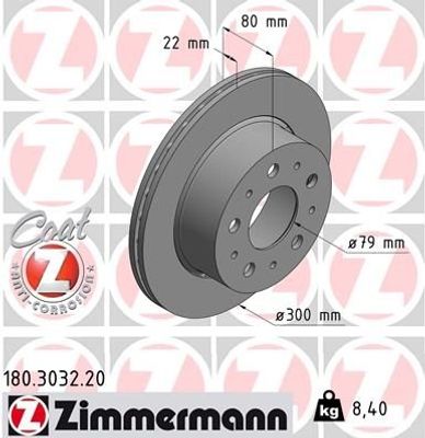 Remschijf Coat Z 180303220