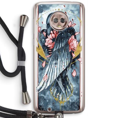 Golden Raven: Motorola Moto G6 Transparant Hoesje met koord